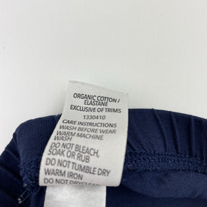 Girls Brilliant Basics, navy cropped leggings, Inside leg: 32cm, EUC, size 7,  