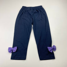 Load image into Gallery viewer, Girls Katchi Kids, navy leggings / bottoms, Inside leg: 28.5cm, EUC, size 4,  