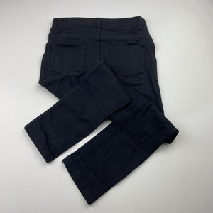 Girls H&M, black stretchy pants, elasticated, Inside leg: 43.5cm, NEW, size 6,  