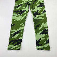 Load image into Gallery viewer, Girls Originals, khaki camo print waffle leggings, Inside leg: 39cm, EUC, size 4-5,  
