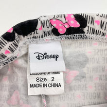 Load image into Gallery viewer, Girls Disney, Minnie Mouse stretchy leggings, Inside leg: 34cm, GUC, size 2,  
