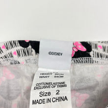 Load image into Gallery viewer, Girls Disney, Minnie Mouse stretchy leggings, Inside leg: 34cm, GUC, size 2,  