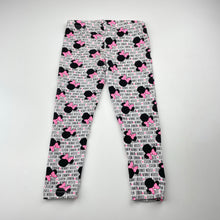 Load image into Gallery viewer, Girls Disney, Minnie Mouse stretchy leggings, Inside leg: 34cm, GUC, size 2,  
