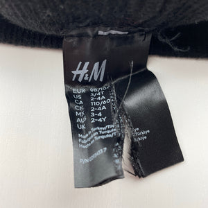 Girls H&M, black stretchy stockings, EUC, size 3-4,  