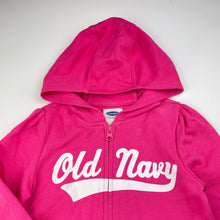 Load image into Gallery viewer, Girls Old Navy, fleece lined zip hoodie sweater, FUC, size 4,  