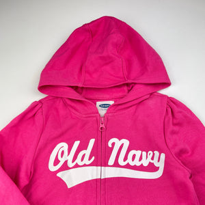 Girls Old Navy, fleece lined zip hoodie sweater, FUC, size 4,  