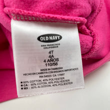 Load image into Gallery viewer, Girls Old Navy, fleece lined zip hoodie sweater, FUC, size 4,  