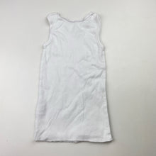 Load image into Gallery viewer, Unisex Anko, white cotton singlet top, EUC, size 0,  