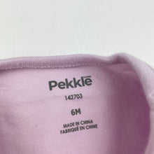 Load image into Gallery viewer, Girls Pekkle, stretchy tee / top, cloud, EUC, size 6 months,  