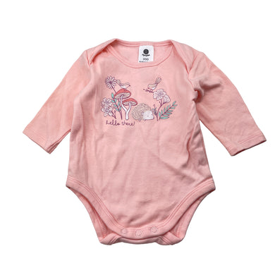 Girls Dymples, organic cotton bodysuit / romper, GUC, size 000,  