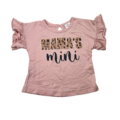 Girls Baby Berry, pink cotton tee / top, EUC, size 00,  
