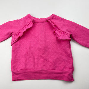 Girls Carters, pink quilted long sleeve top, GUC, size 3 months,  