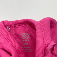Load image into Gallery viewer, Girls Carters, pink quilted long sleeve top, GUC, size 3 months,  