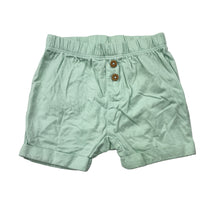 Load image into Gallery viewer, Unisex Carters, mint cotton shorts, elasticated, EUC, size 00,  