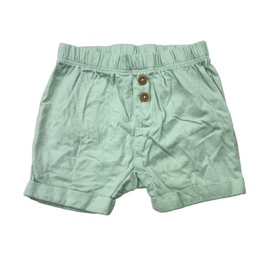 Unisex Carters, mint cotton shorts, elasticated, EUC, size 00,  