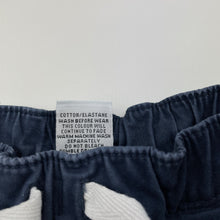 Load image into Gallery viewer, Boys Target, navy stretch cotton shorts, elasticated, FUC, size 0,  