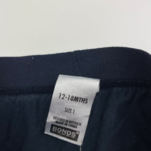 Load image into Gallery viewer, Girls Bonds, navy stretchy leggings, FUC, size 1,  