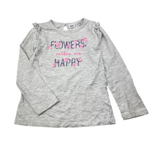 Load image into Gallery viewer, Girls BLUkids, grey marle long sleeve tee / top, GUC, size 2,  