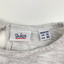 Load image into Gallery viewer, Girls BLUkids, grey marle long sleeve tee / top, GUC, size 2,  