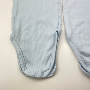 Unisex Dymples, set of 2 ribbed organic cotton singletsuits, GUC, size 0,  
