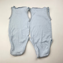 Load image into Gallery viewer, Unisex Dymples, set of 2 ribbed organic cotton singletsuits, GUC, size 0,  