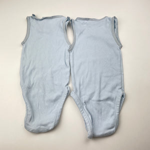Unisex Dymples, set of 2 ribbed organic cotton singletsuits, GUC, size 0,  