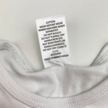 Load image into Gallery viewer, Unisex Target, white organic cotton bodysuit / romper, EUC, size 1,  