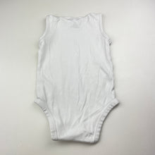 Load image into Gallery viewer, Unisex Target, white organic cotton bodysuit / romper, EUC, size 1,  