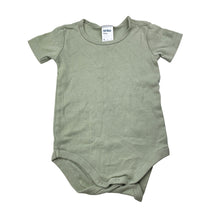 Load image into Gallery viewer, Unisex Anko, green cotton bodysuit / romper, GUC, size 1,  