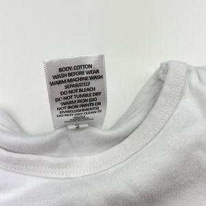 Unisex Target, white cotton bodysuit / romper, EUC, size 0,  