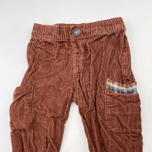 Load image into Gallery viewer, Boys Carters, corduroy cotton pants, elasticated, EUC, size 0,  