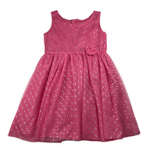 Load image into Gallery viewer, Girls pink, tulle party dress, no labels, armpit to armpit: 30cm, EUC, size 4-5, L: 58cm