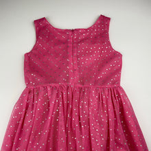Load image into Gallery viewer, Girls pink, tulle party dress, no labels, armpit to armpit: 30cm, EUC, size 4-5, L: 58cm