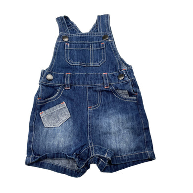 Boys Early Days, bleu denim overalls / shortalls, GUC, size 000,  