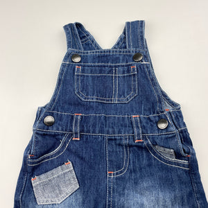 Boys Early Days, bleu denim overalls / shortalls, GUC, size 000,  