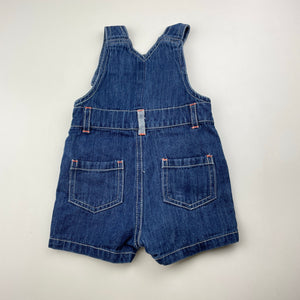 Boys Early Days, bleu denim overalls / shortalls, GUC, size 000,  