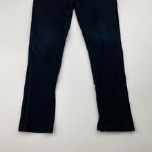 Load image into Gallery viewer, Girls KID, black stretchy leggings, Inside leg: 44cm, GUC, size 7,  