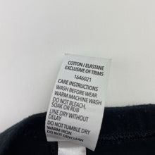 Load image into Gallery viewer, Girls KID, black stretchy leggings, Inside leg: 44cm, GUC, size 7,  