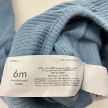 Load image into Gallery viewer, Boys Carters, blue ribbed overalls / romper, GUC, size 6 months,  