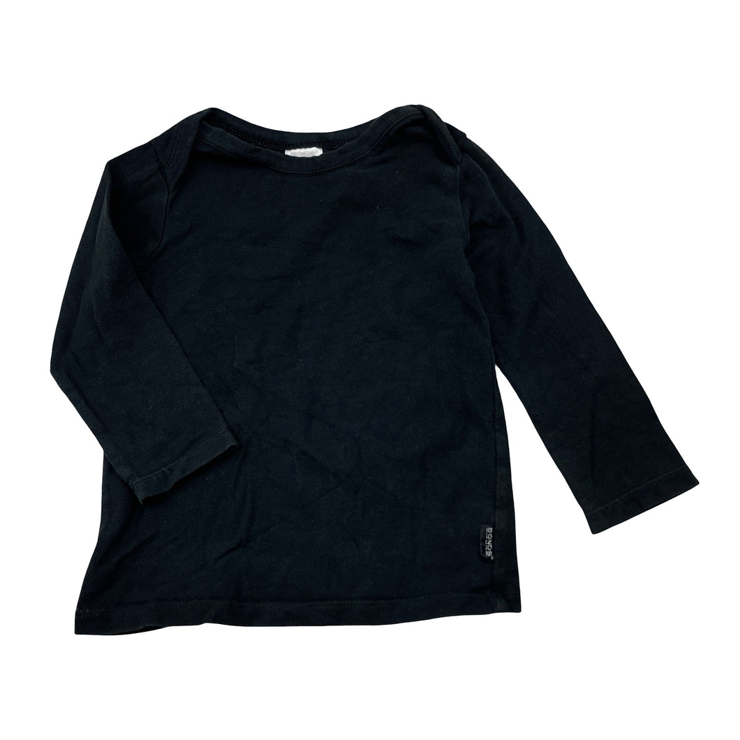 Unisex Bonds, black stretchy long sleeve tee / top, GUC, size 0,  