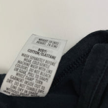Load image into Gallery viewer, Unisex Bonds, black stretchy long sleeve tee / top, GUC, size 0,  