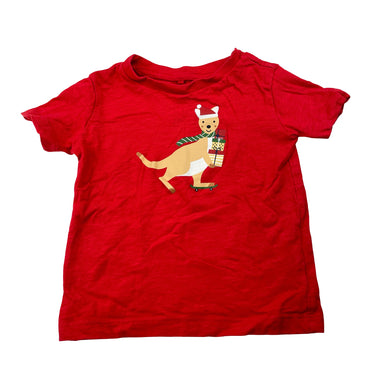 Unisex Anko, red cotton Christmas tee / top, EUC, size 1,  