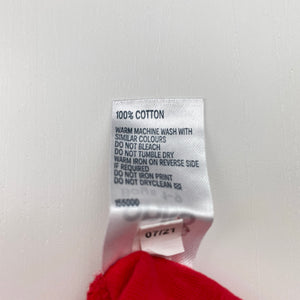 Unisex Anko, red cotton Christmas tee / top, EUC, size 1,  