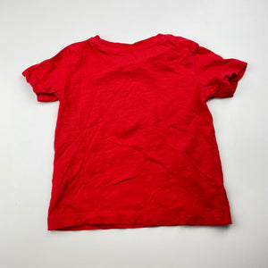 Unisex Anko, red cotton Christmas tee / top, EUC, size 1,  