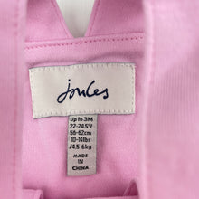 Load image into Gallery viewer, Girls Joules, pink cotton shortalls / romper, mermaid, EUC, size 000,  
