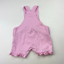 Load image into Gallery viewer, Girls Joules, pink cotton shortalls / romper, mermaid, EUC, size 000,  