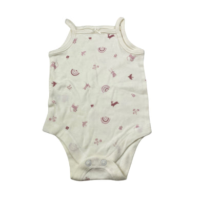 Girls F&F, soft cotton singletsuit / romper, EUC, size 00,  