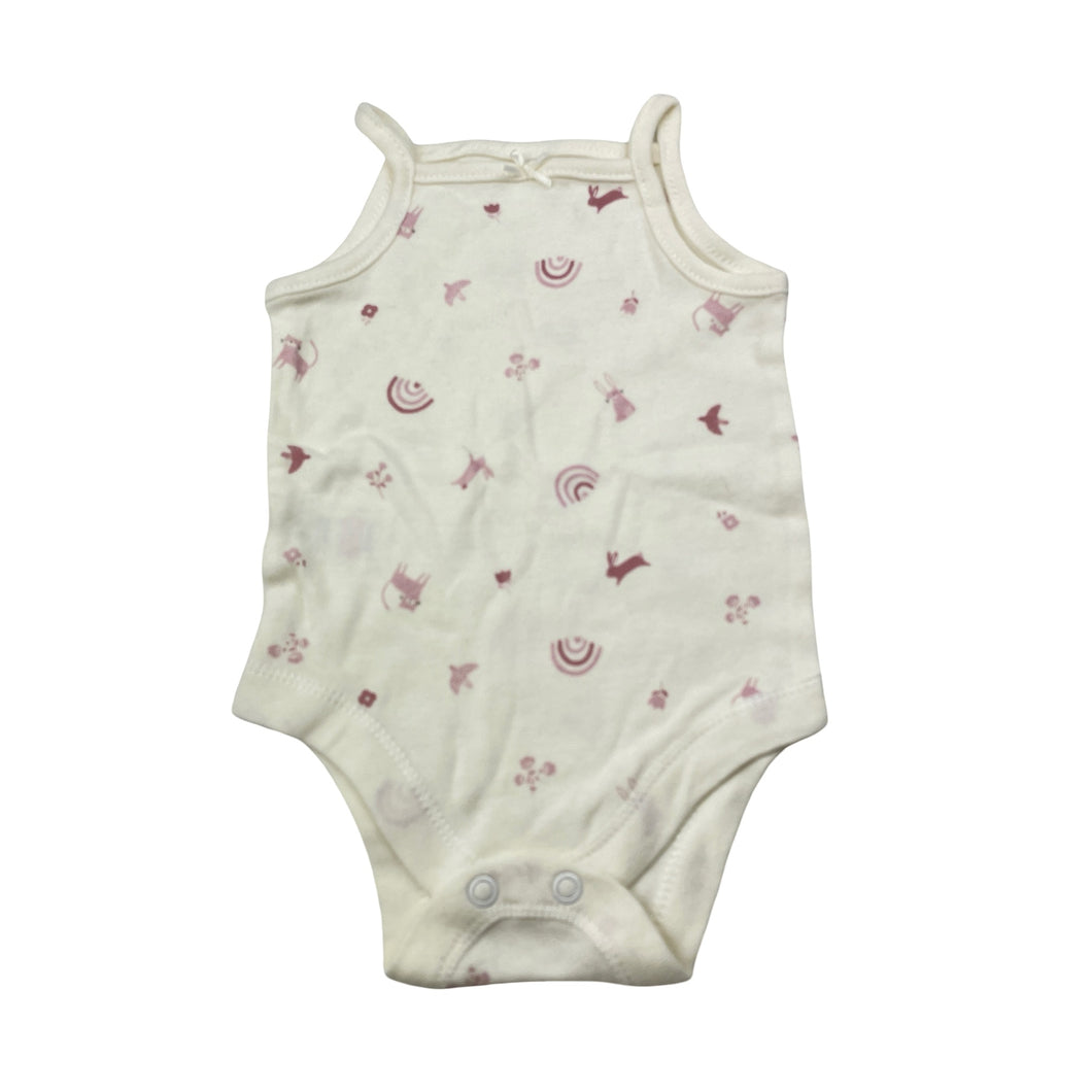 Girls F&F, soft cotton singletsuit / romper, EUC, size 00,  