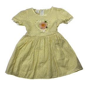 Girls vintage, lightweight floral dress, no size, armpit to armpit: 24cm, EUC, size 0, L: 42cm