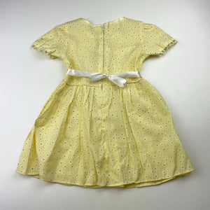 Girls vintage, lightweight floral dress, no size, armpit to armpit: 24cm, EUC, size 0, L: 42cm